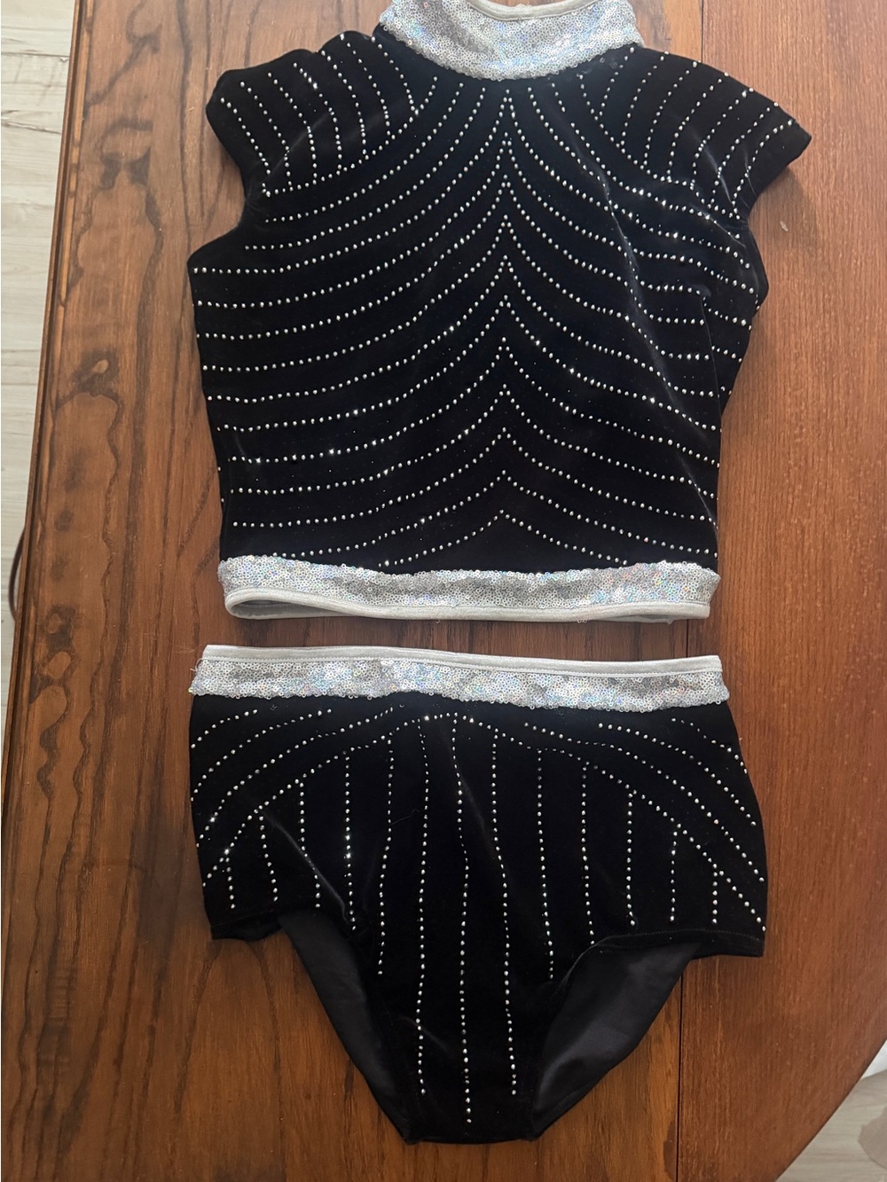 Weissman Steppin' Out Elite Velvet and Rhinestone Dance Set